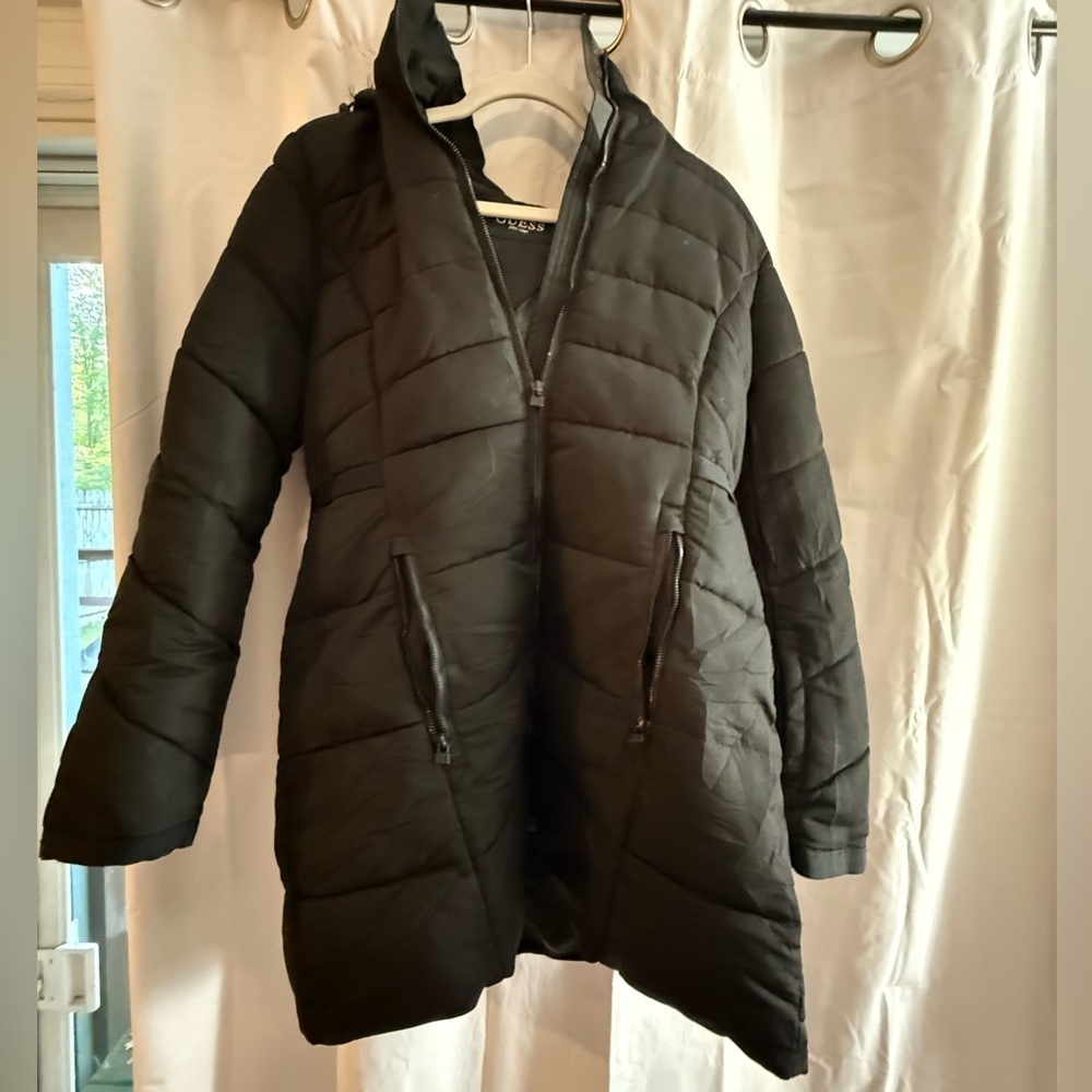 Guess Midnight Black Outerwear Size Large